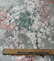 Dewdrop Floral Wildflowers Blush Pink Gray – Richloom Cotton Canvas Fabric