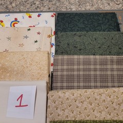 LOT OF 15 FAT QUARTERS COTTON FABRIC ASSTD COLORS & DESIGNS lot 1