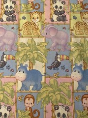 Precious Moments Pastels Spectrix Cotton Blend Fabric 1/2 Yard (18 By 44”) New