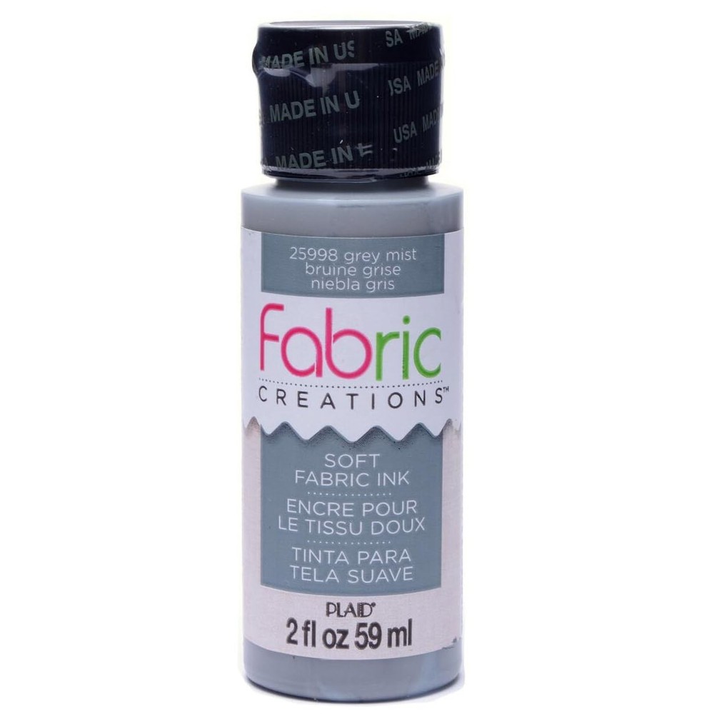 Fabric Creations Grey Mist 2 Oz Non Toxic Fabric Ink For Textile Projects