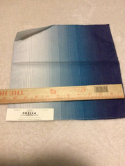 PINDLER & CHELLA Designer Fabric Remnants 3 PC 9 x 10 in/outdoor UV rated Blues