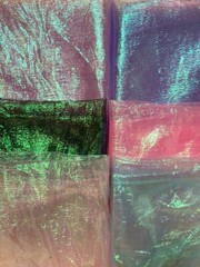 Iridescent Organza Fabric 54″ Sold by the Yard (Color Variations)