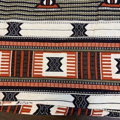 Tribal Style Cotton Fabric 2 Yds Plus 30” X 42” Wide New