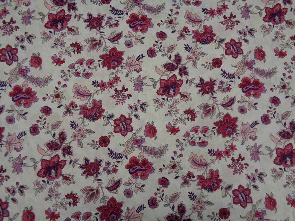 Marshall Goods Fabric Floral Pattern – 1 YARD (36″L x 60″W) – Cotton, Very Cute!