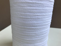 100% Cotton White Twill Tape 1/4″ Wide 300 Yards Roll Herringbone Tape