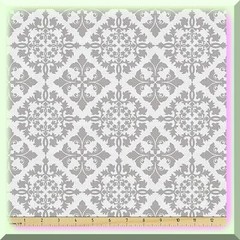 Victorian Floral Modern Graphic Waterproof Fabric 36×58 inches