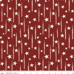 Stars & Stripes in Barn Red | American Honor | Riley Blake