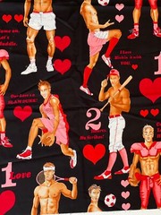 Alexander Henry Fabric Game Of Love 2011 Black RARE OOP 18″ X 44″ New