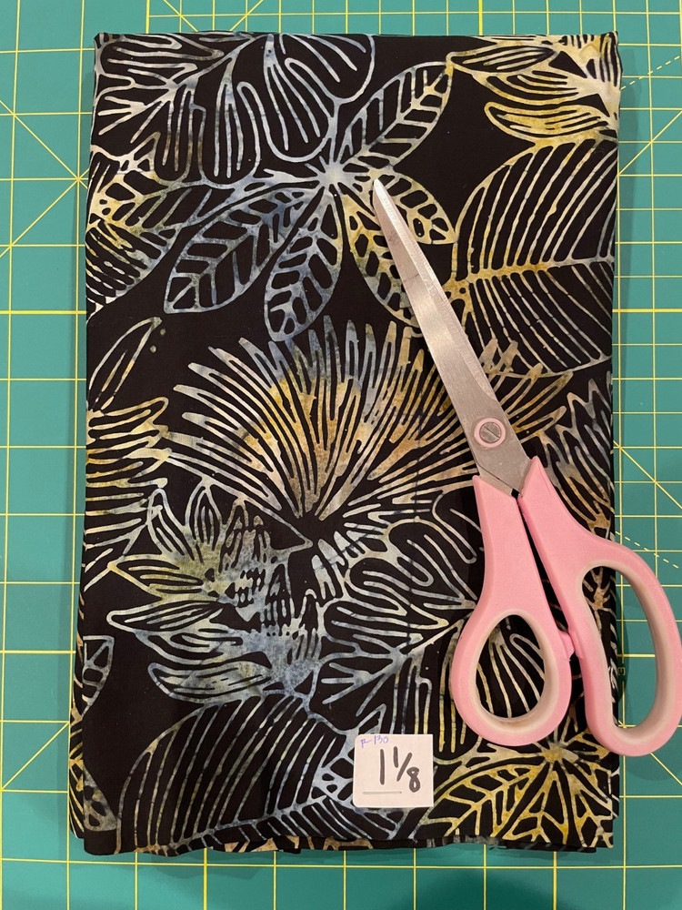 Batik Fabric Remnant – 100% cotton – #R-130 – 1 1/8yds