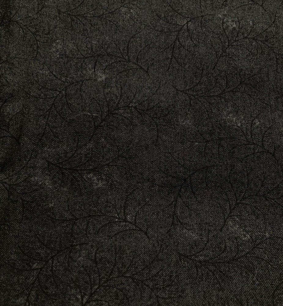Moda Fabric Heritage Square Sandy Gervais Dark Grey Black Twigs 3/4Y x 44″W