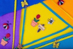 FabricLA Acrylic Felt Fabric Sheets | DIY Arts & Crafts 9 X 12 Inch | 4 Pieces