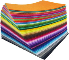 48 pzas fieltro 8×12 pulg (20x30cm) colores surtidos 1mm costura manualidades