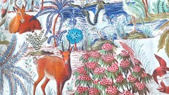Pierre Frey Paris Fabric 3 1/8 Yard Le Jardin du Palais Cotton Luxury Designer