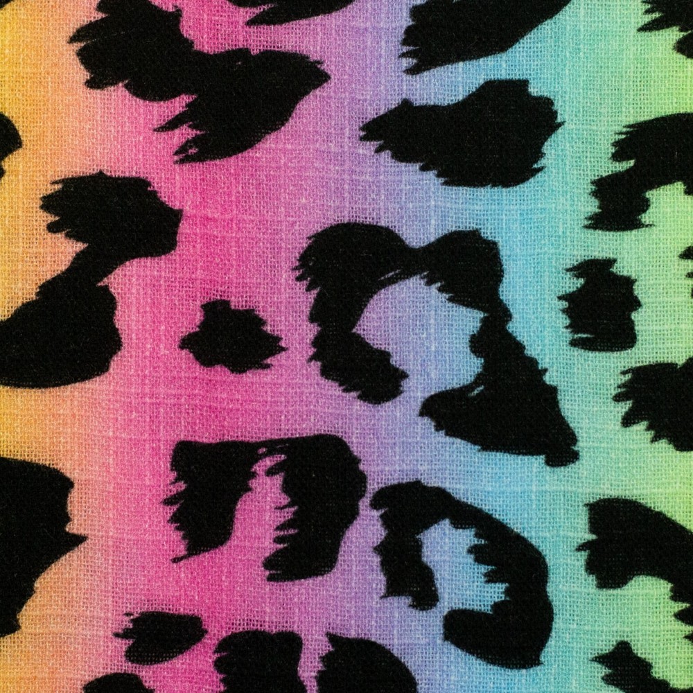Preorder 1M X 1.44M Muslin Adel Leopard Pattern Digital Print 100% Cotton
