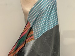 4.5 Yd Pieces of silk Dupioni fabric Stitched together fabric 54” Wide