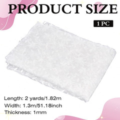 2 Yard White Vine Embroidery Lace Fabric 51.2Inch Polyester Embroidered Net Tull