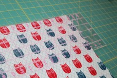 {Red White & Blue} Owls OWL Print Fabric FAT QUARTER [100% COTTON] FQ Quilting