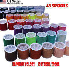 45 spools Sewing Thread Kits Polyester for Hand 45 spools, 45 Rainbow colors
