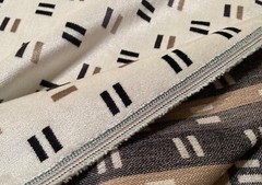 2YD KIRKBY K5219/01 Hammersmith Monochrome 100% Viscose Pile Geo Velvet Fabric
