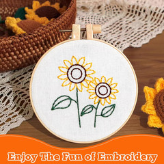 10 PCS Embroidery Fabric, Pre-Cut White Natural Cotton Embroidery Cloth Fabric,