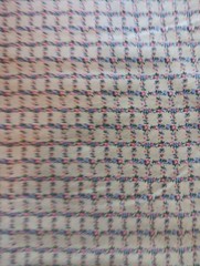 Vtg Micro Flowers Vine Cotton Fabric Trellis Lattice 42 x 2 1/3 Yds Cottagecore