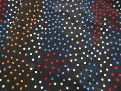 Black With Colorful Polka Dot Swimsuit Fabric Lycra Stretch Fabric
