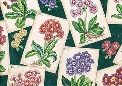 Waverly Fabric Pin Ups Green Beige Rose Blue Cotton Drapery Upholstery