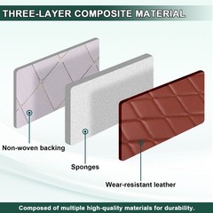63″ W Quilted Vinyl Faux Leather Foam Backed Car Headliner Upholstery By Yard