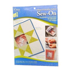 Dritz Printed Treasures Inkjet 3 Printable Fabric Sheets Cotton Quilting