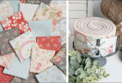 Moda BLISS 44318 13 Blush Pink Rose Floret 3 SISTERS Quilt Fabric