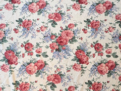 Vintage Joan Kessler Concord Abigail Floral Damask Upholstery Fabric 12 Yds