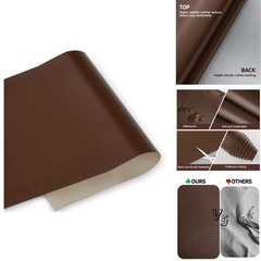 Marine Vinyl Fabric 0.9MM Thick Waterproof Brown 5Yd (54” X 180”)