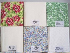 Lot 20 Joann Fabrics FQ Fat Quarters Floral Tone on Tone Solid Stripes 128