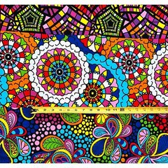 African Print Fabric/Ankara – Multicolored ‘Mélange’ Design, YARD or WHOLESALE