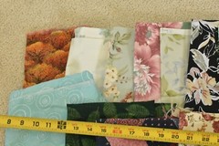 Lot, Large-Print Quilt Cotton Pieces & Scraps, 2 Pounds & 8 Ounces, S108