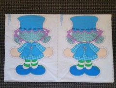 1981 Blueberry Muffin Strawberry Shortcake Cut & Sew Panel Uncut