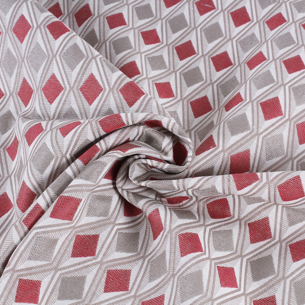 Tapestry Fabric Tapestry Fantasia Triangles Canvas Rim Red Cut Sofa