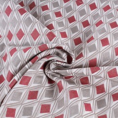 Tapestry Fabric Tapestry Fantasia Triangles Canvas Rim Red Cut Sofa