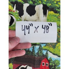 Fabric Traditions Holstein Cow Farm Barn Pasture Cotton Fabric 44×48 2004 Scenic