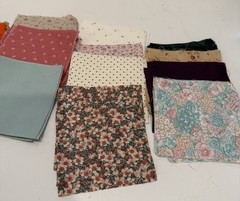 Quilting Squares 4”x4”, Florals And Solids Lot Of More Than 100