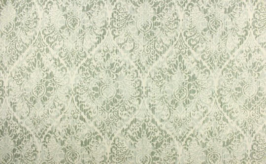 Belle Maison LOLA SEAFOAM Linen Blend Green Mint Ikat Print Drapery Uph Fabric