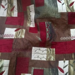 Luscious Upholstery or Pillow Fabric Patchwork Quilt Blanket Throw 60″ WX48″ L