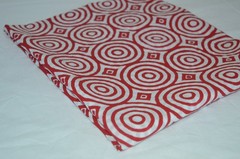 NO TARRIF CHARGES 100%✅ZK_264 Hand Block Circle Print 100%Cotton 5 Yard Fabric