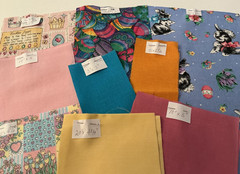 Easter Fabric, Lot of 9 Different Fabrics, sizes vary, (cotton/cotton blend)GR7