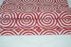 NO TARRIF CHARGES 100%✅ZK_264 Hand Block Circle Print 100%Cotton 5 Yard Fabric
