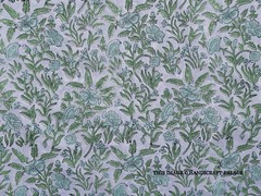 Indian Block Print By The Meter 100% Cotton Women Dress Craft Sewing Fabric Gray