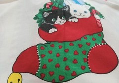VTG Stunning 14 Christmas Quilting ,Cats,Bear Pillow Shirt LG Appliqués Fabric