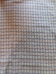 Vtg Micro Flowers Vine Cotton Fabric Trellis Lattice 42 x 2 1/3 Yds Cottagecore