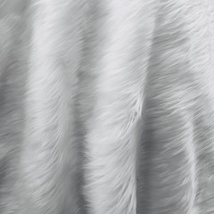 Eden WHITE Shaggy Long Pile Soft Faux Fur Fabric for Fursuit, Cosplay Costume,