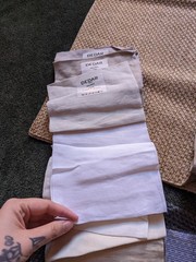 Dedar Fabric Sample Lot Of 5 Neutral Varies Abstract DiY Upcycle